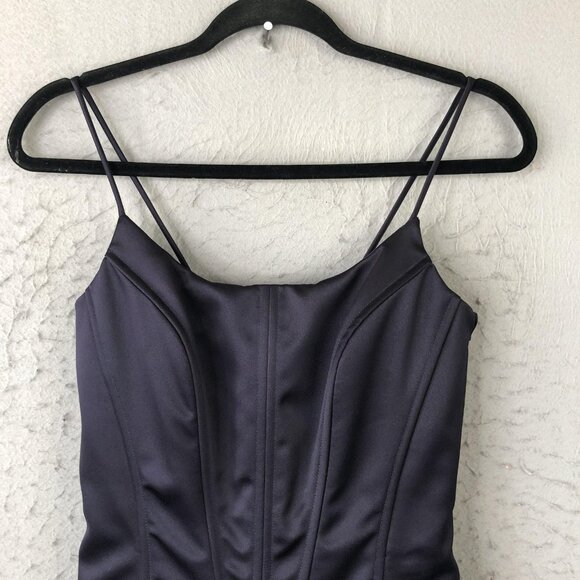 Scott McClintock Dress Womens 10 Formal Gown Spaghetti Strap Lace Up Back USA - Picture 13 of 16